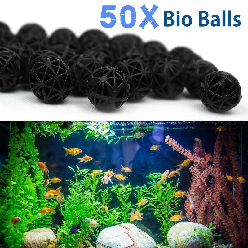 Planted Aquarium Cleaning - 50Pcs 16mm Aquarium Bio Filter Balls