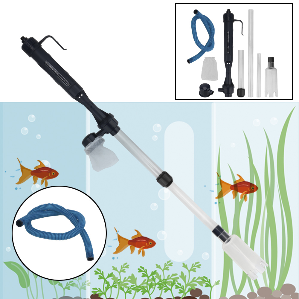 Planted Aquarium Cleaning - Electric Water Change Pump Gravel Cleaner