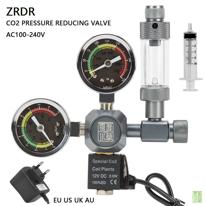 Planted Aquarium Co2 - ZRDR Aquarium CO2 Regulator Electromagnetic Valve