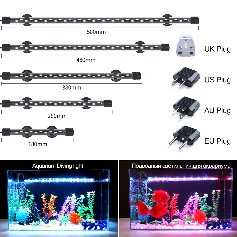 Aquarium Plant Display - 90-260V Aquarium Light LED Waterproof Fish