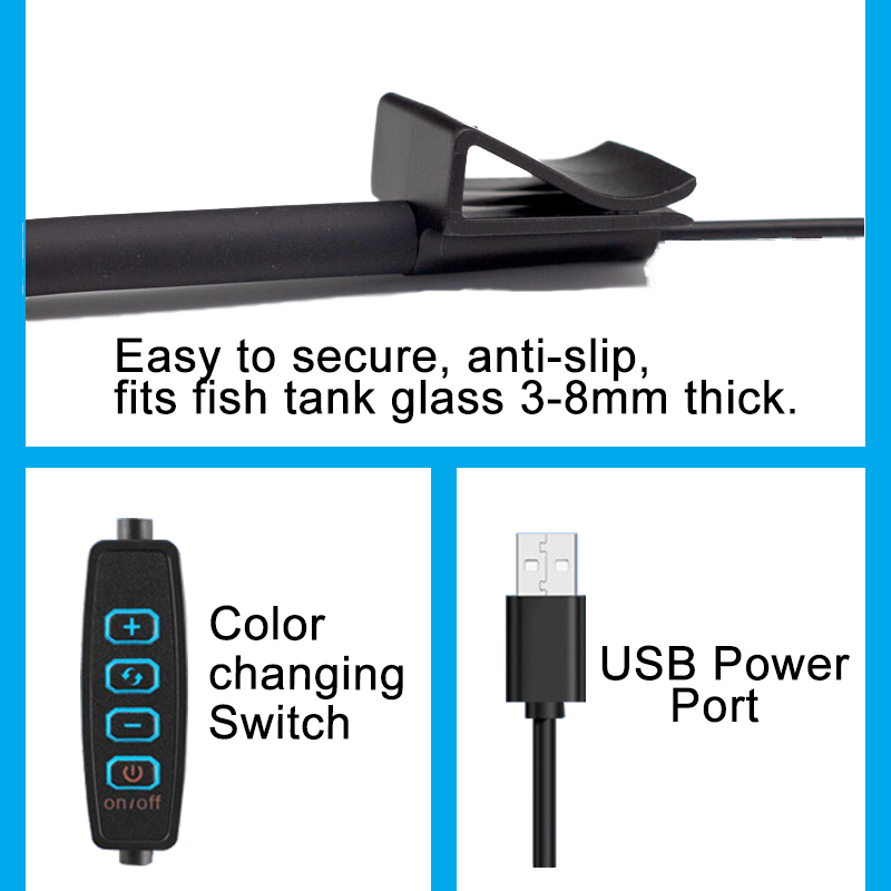 USB Aquarium LED Lamp Fish Tan - Aquarium Planted Tank Light 评论和价格