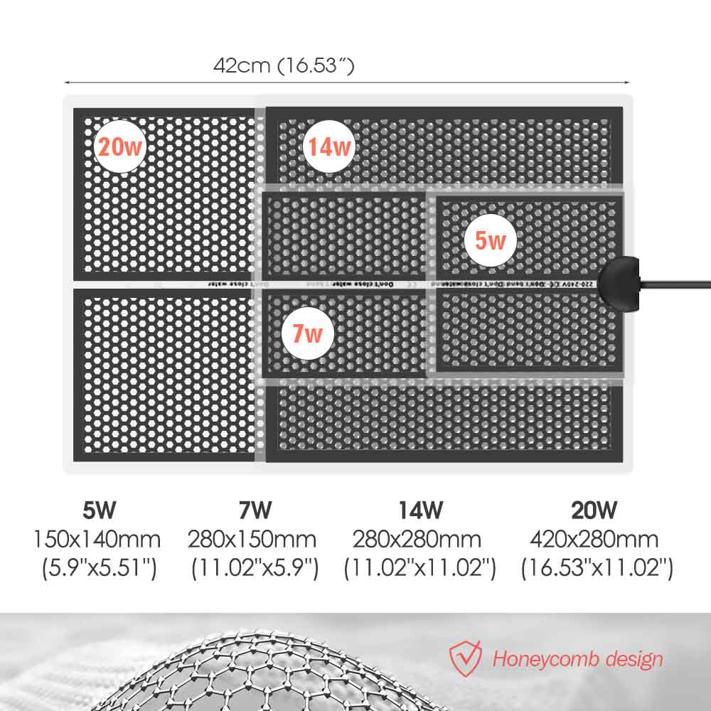5-20W Reptile Heat Mat Plants  - Planted Aquarium Heater 评论和价格