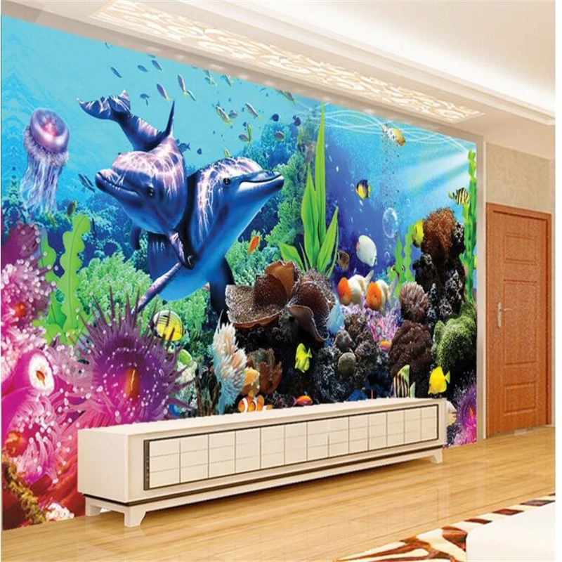beibehang custom tereo tropica - Planted Aquarium Wallpaper 评论和价格