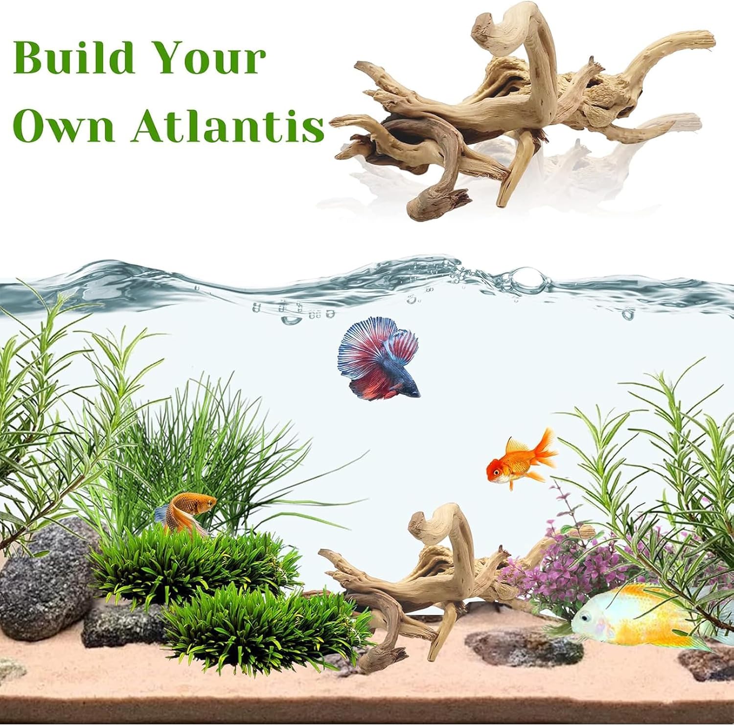 1PC  20-25CM Natural Driftwood - Aquarium Planted Wood 评论和价格