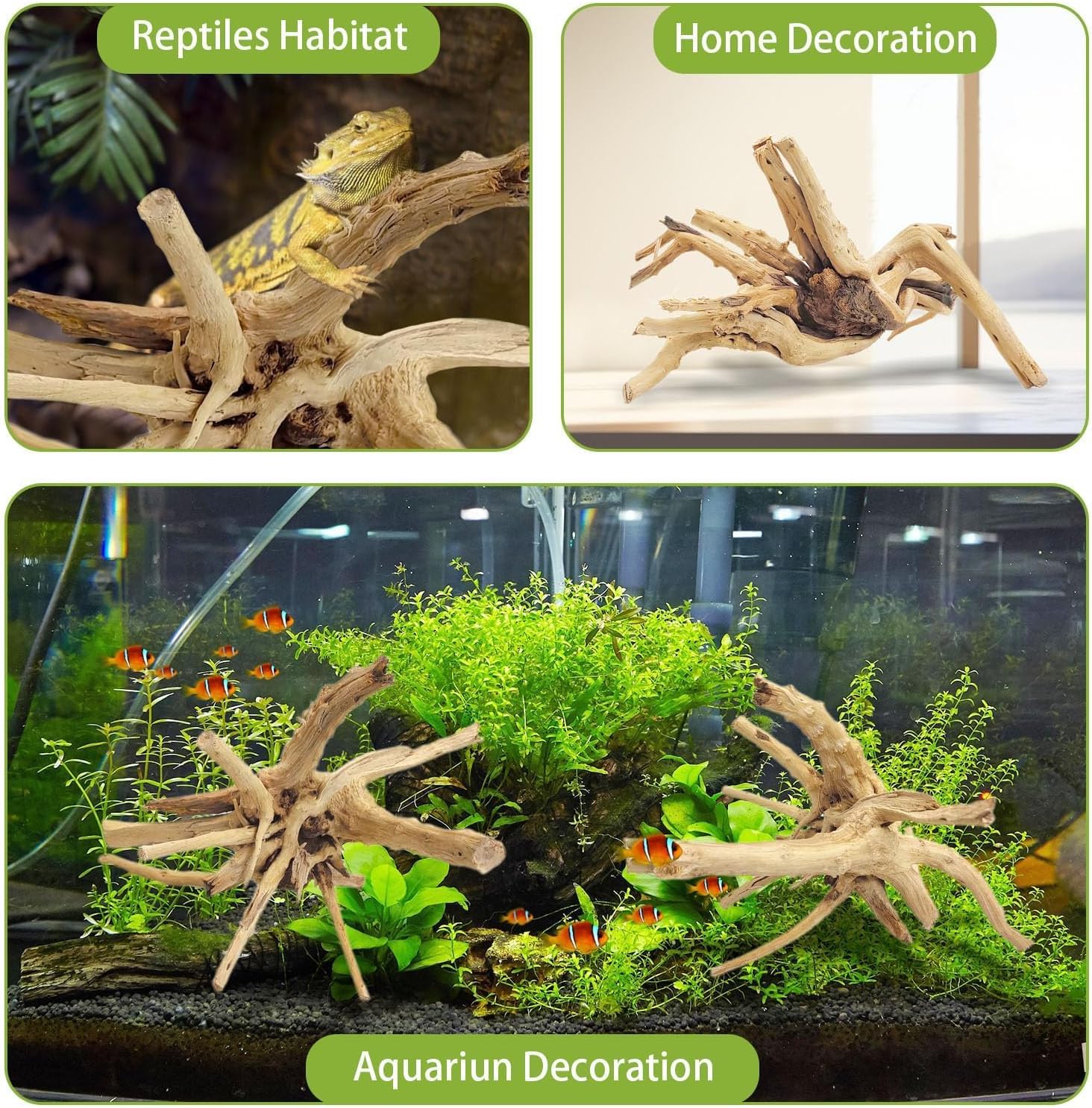 1PC  20-25CM Natural Driftwood - Aquarium Planted Wood 评论和价格