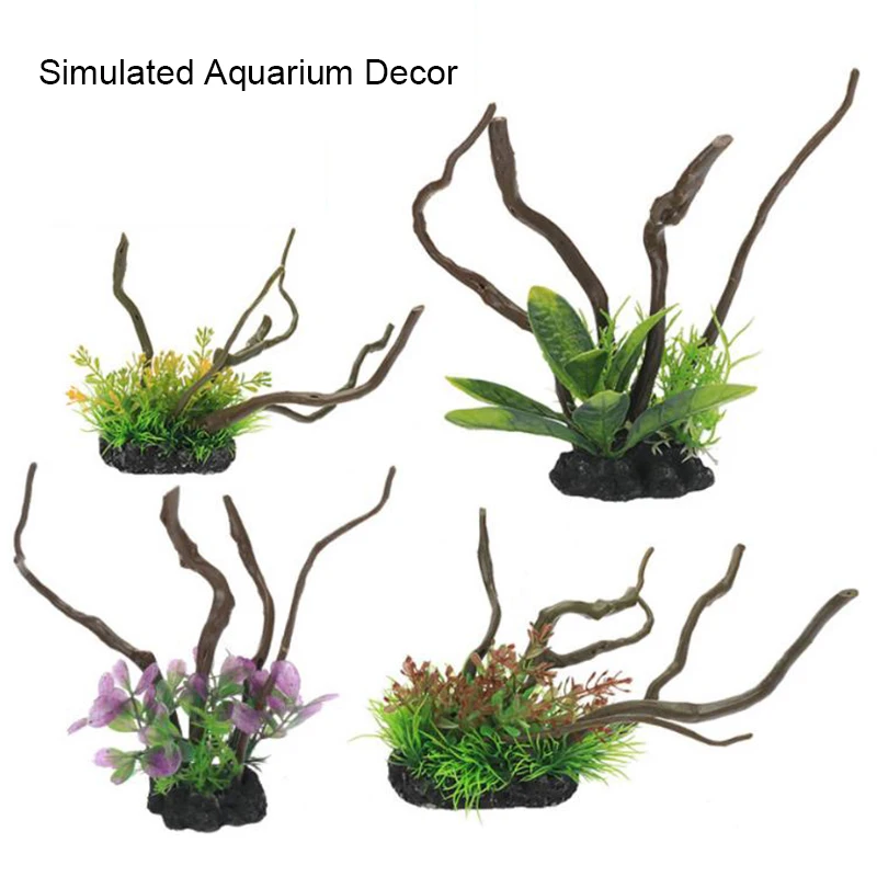 Simulated Fish Aquarium Decora - Aquarium Planted Wood 评论和价格