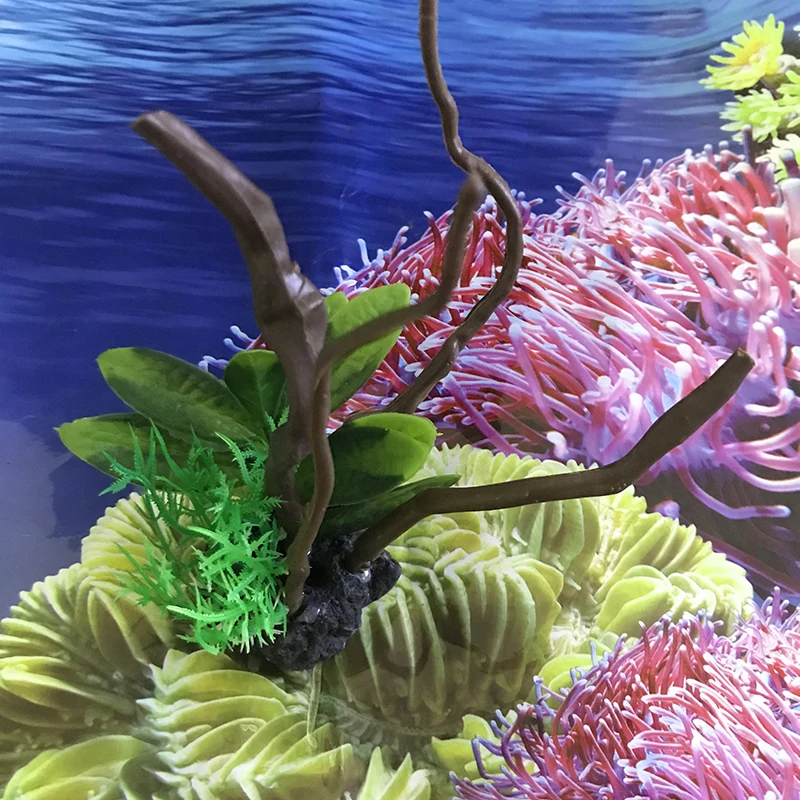 Simulated Fish Aquarium Decora - Aquarium Planted Wood 评论和价格