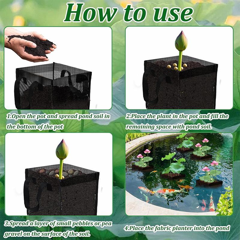 4 Pcs Black Mesh Pond Planting - Aquarium Plant Original 评论和价格