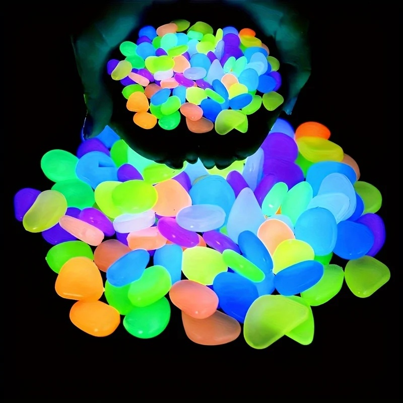 50-200pcs Glow in The Dark Peb - Aquarium Plant Original 评论和价格