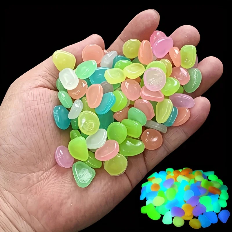 50-200pcs Glow in The Dark Peb - Aquarium Plant Original 评论和价格