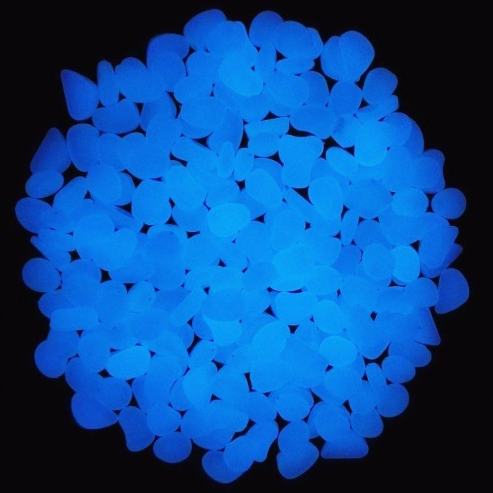 Fish Tank Rocks Glow Blue Pebb - Aquarium Plant Original 评论和价格