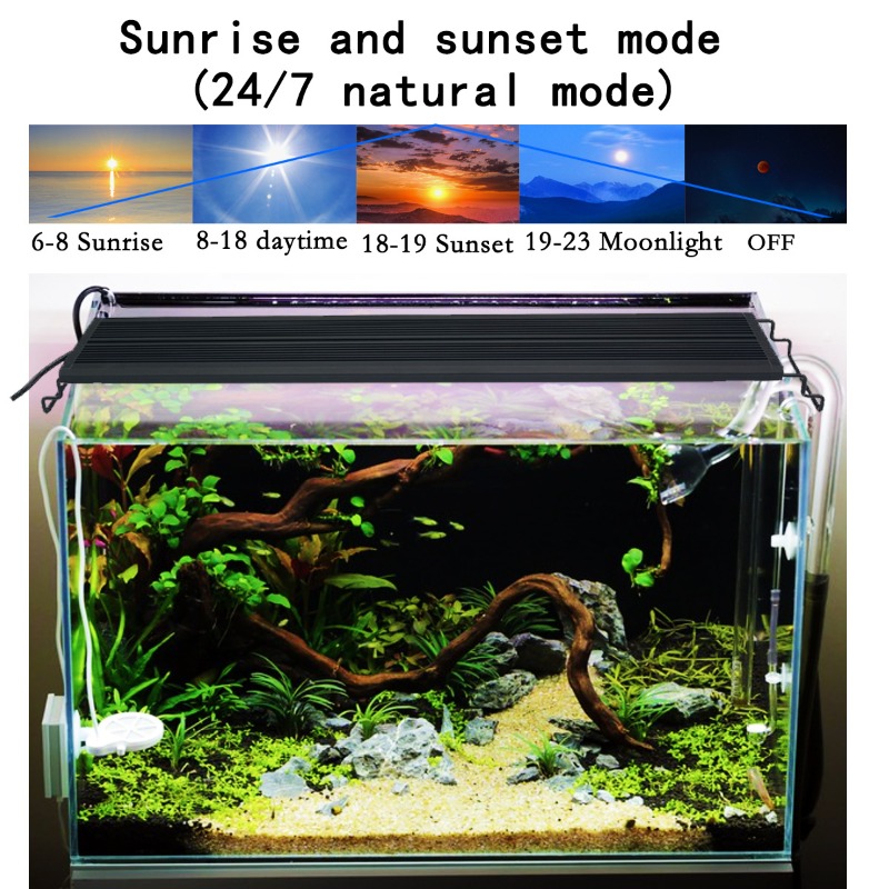 LED Fish Tank Light Full Spect - Aquarium Planted Tank Light 评论和价格