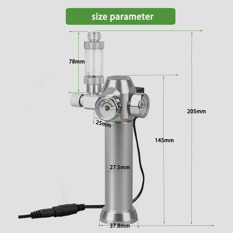 Aquarium CO2 Regulator Solenoi - Planted Aquarium Co2 评论和价格