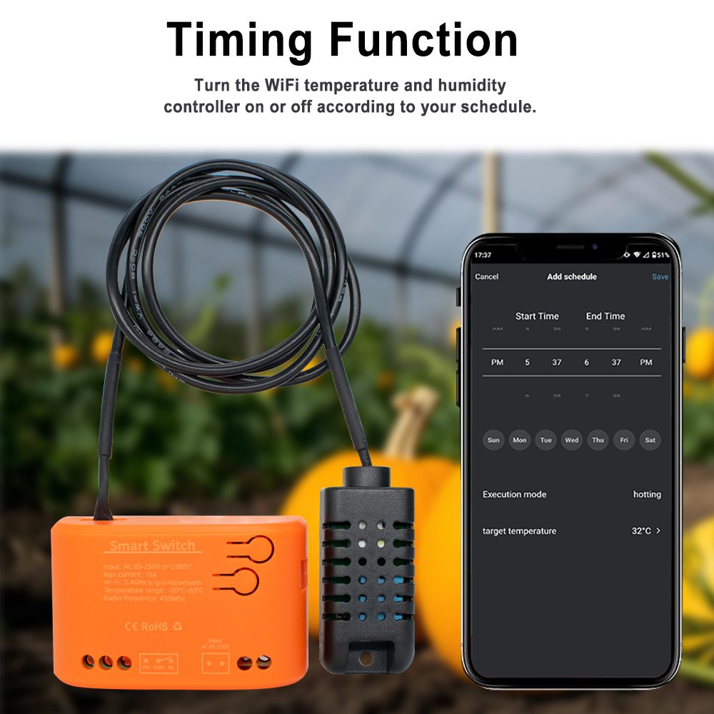 Tuya WiFi Temperature Humidity - Aquarium Plant Original 评论和价格