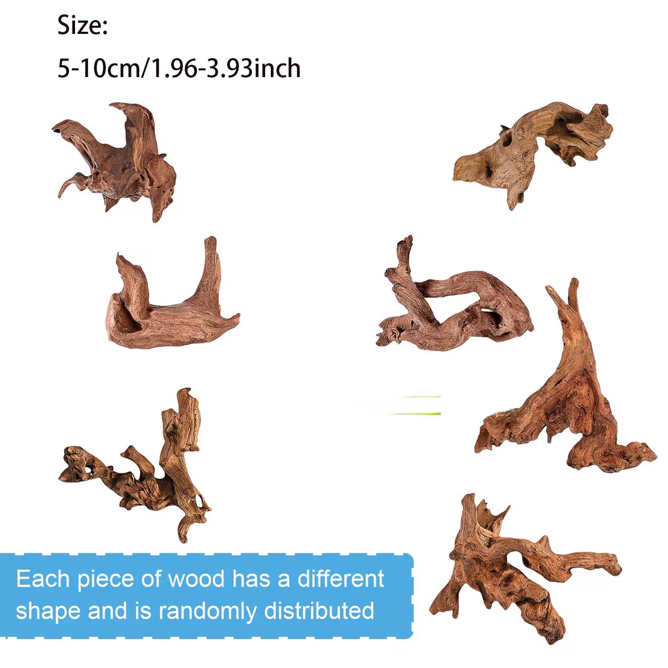 5-10CM Natural Sinkable Driftw - Aquarium Planted Wood 评论和价格