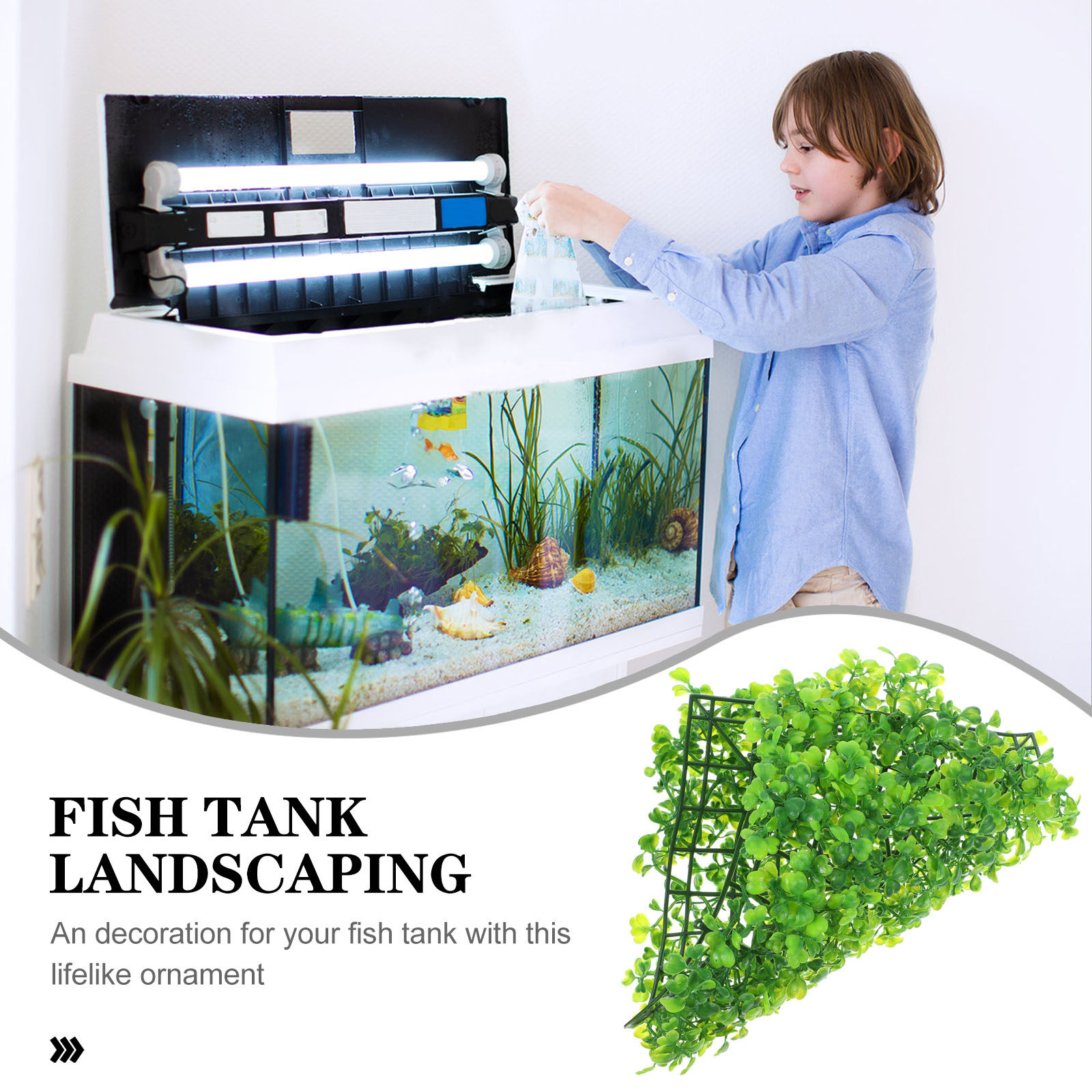 Fake Fish Tank Grass Realistic - Planted Aquarium Freshwater 评论和价格