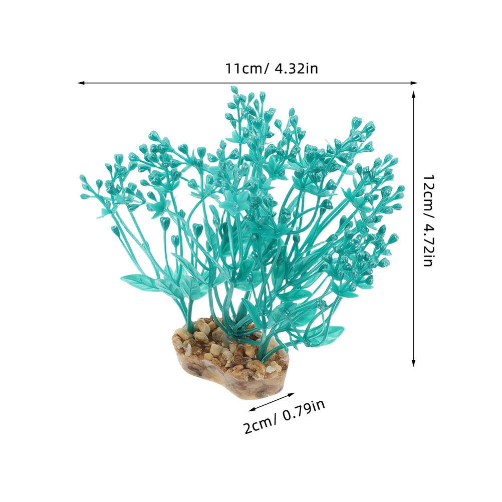 2Pcs Plastic Aquarium Plants R - Aquarium Planted Set Up 评论和价格