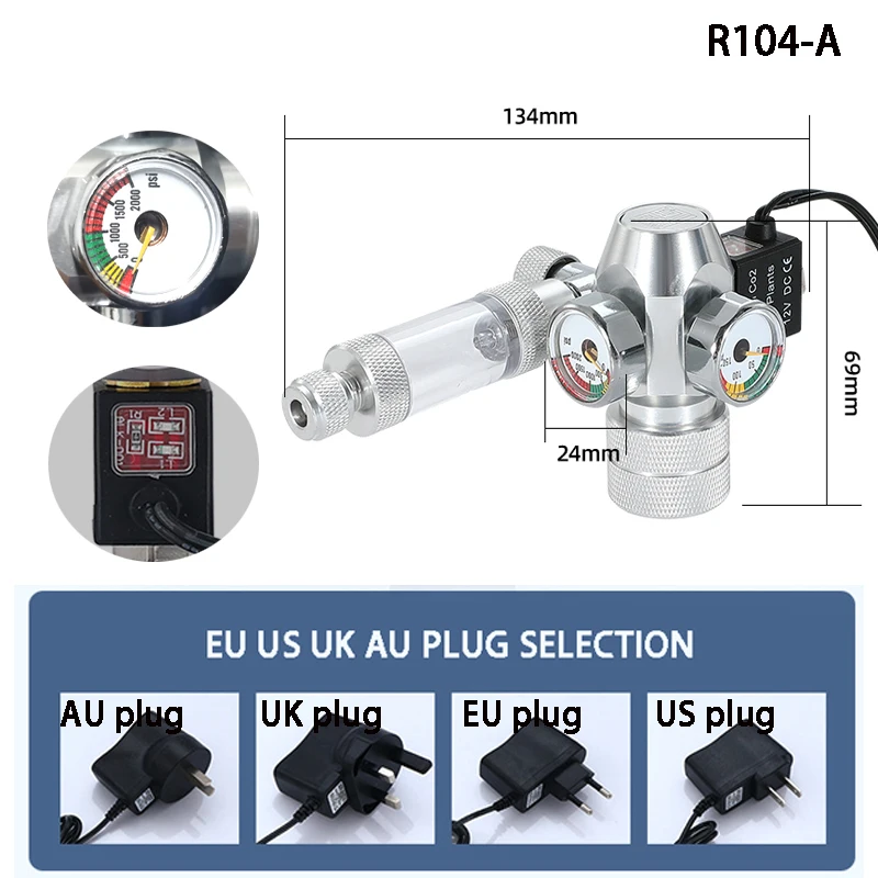 New DIY Aquarium CO2 Regulator - Planted Aquarium Co2 评论和价格