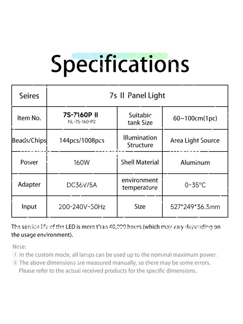 Aquarium LED Light 160W RGB Fu - Aquarium Planted Tank Light 评论和价格